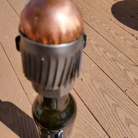 H & K Steel Sculpture Golf Frustration Wine Bottle Holder - Picture 5 of 5